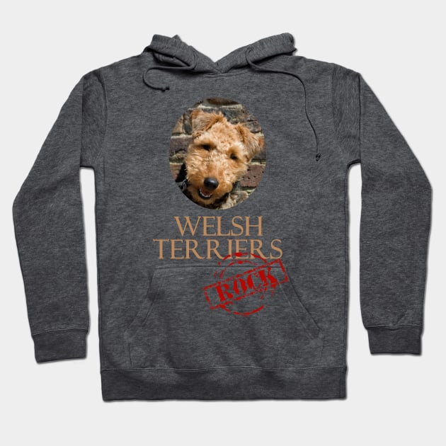 Welsh Terriers Rock! Hoodie by Naves